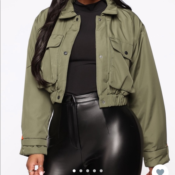 Fashion nova green jacket - Picture 2 of 3